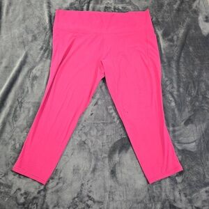 Athleta Salutation Stash Pocket II Leggings 3X Vivid Pink 7/8 Tight Yoga Pants